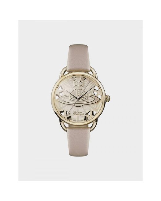 Vivienne Westwood Accessoires Leadenhall Quartz Horloge In Roze in het White
