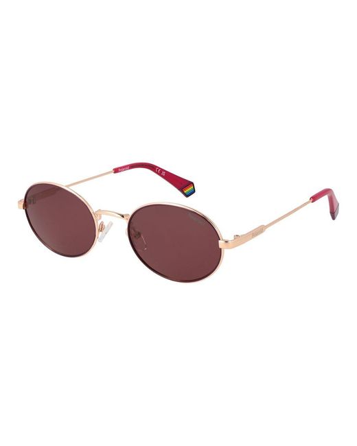 Polaroid Red Multicolor Metal Sunglasses