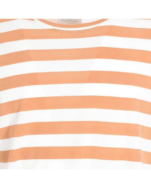 ELEVEN PARIS Orange Aziz Round Neck Short Sleeve T-Shirt 17S1Ts296