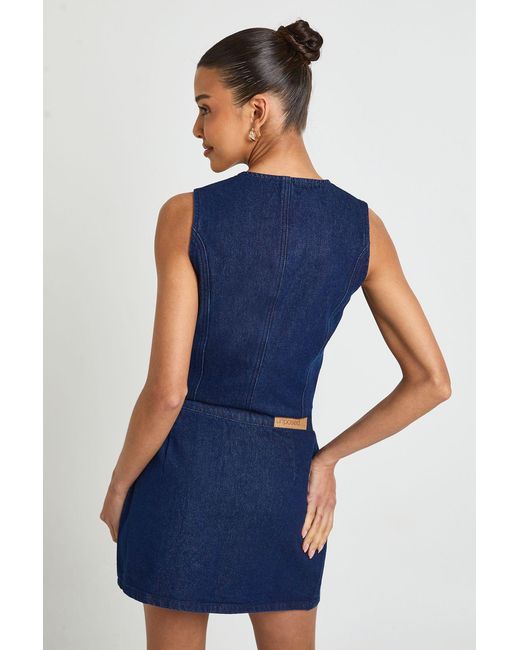 Boohoo Blue Denim Mini Skirt