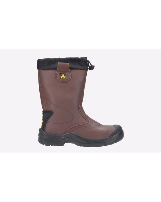 Amblers Safety Black Fs245 Waterproof Rigger Boots for men