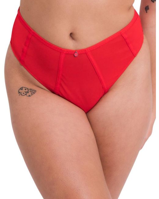 Curvy Kate Red Ck056217 Elementary High Waist Brazilian Brief