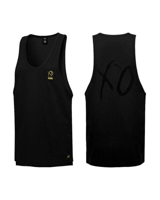 PUMA X The Weeknd Xo Tank Gym Fitness Running Top Black 575592 01 A15c Textile for men