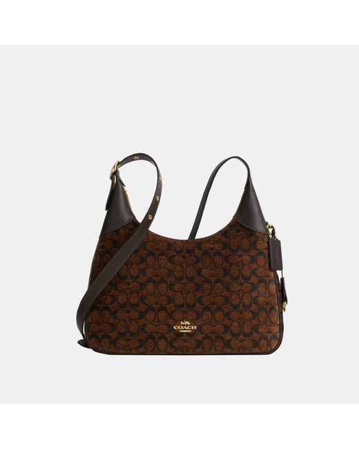 COACH Brown Ella Shoulder Bag
