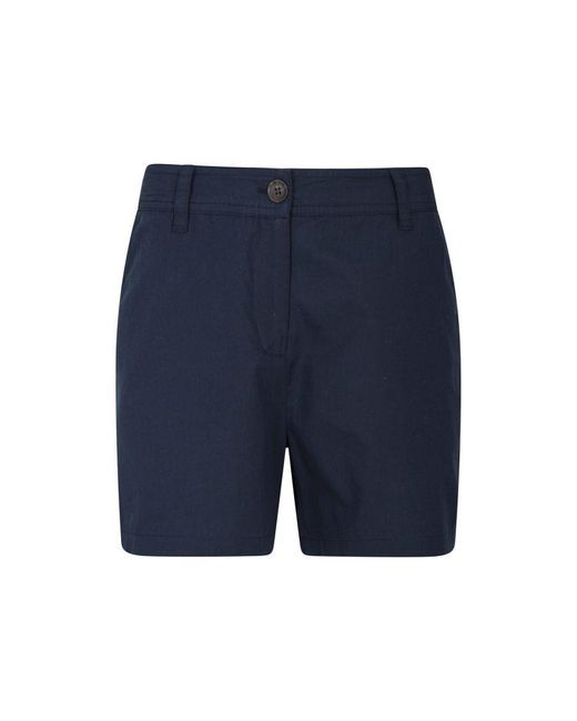 Mountain Warehouse Organic Cotton Plain Shorts (marine) in het Blue