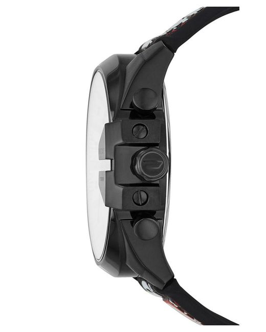 DIESEL Gray Mega Chief Watch Dz4512 Silicone for men