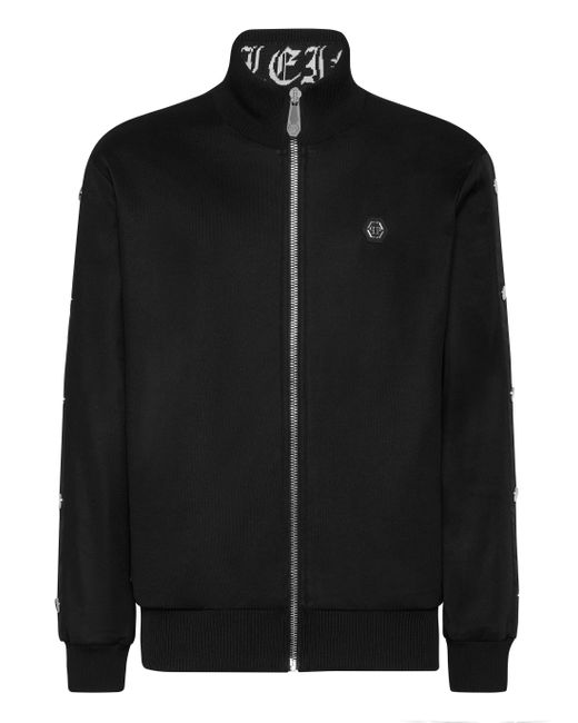 Philipp Plein Sweatjack Skull&Bones in het Black voor heren