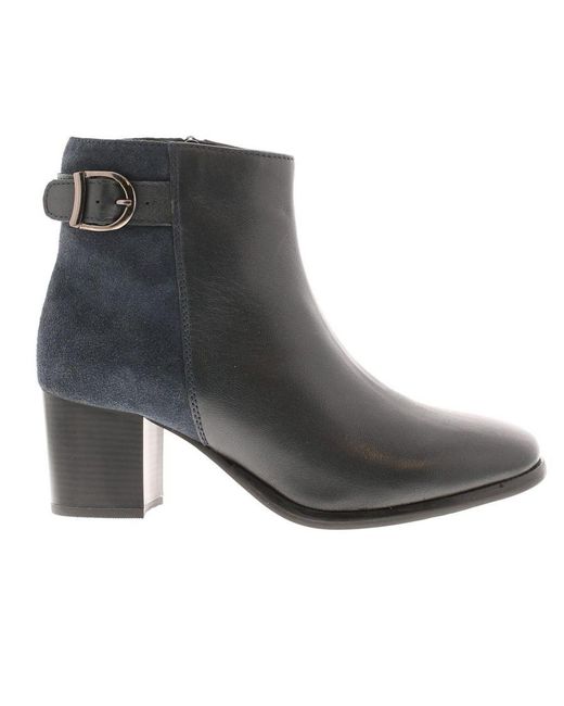 Comfort Plus Black Boots Ankle Shute Leather Zip Leather (Archived)