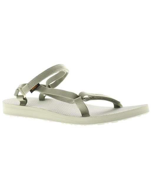 Teva Black Strappy Sandals Original Universal Slim Touch Fastening Sea Grass