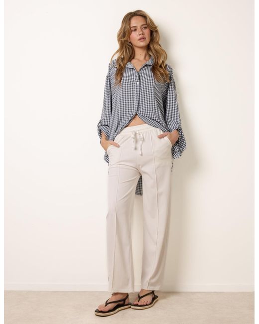 Blue Vanilla Natural Seam Detail Trousers