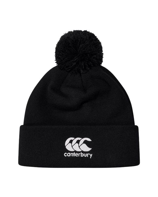 Canterbury Black 2025 Bobble Beanie