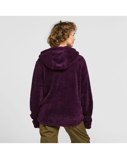 Peter Storm Purple Theory Full-Zip Super Soft & Warm Borg Fleece Jacket With Hood