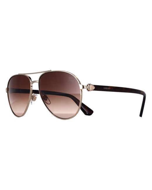 Burberry Brown Aviator Light Gradient Be3167 Metal for men