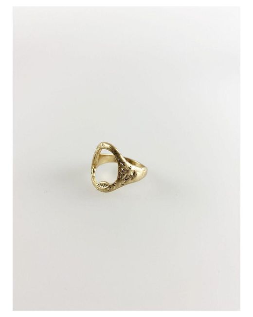 SVNX White Cut Out Signet Ring
