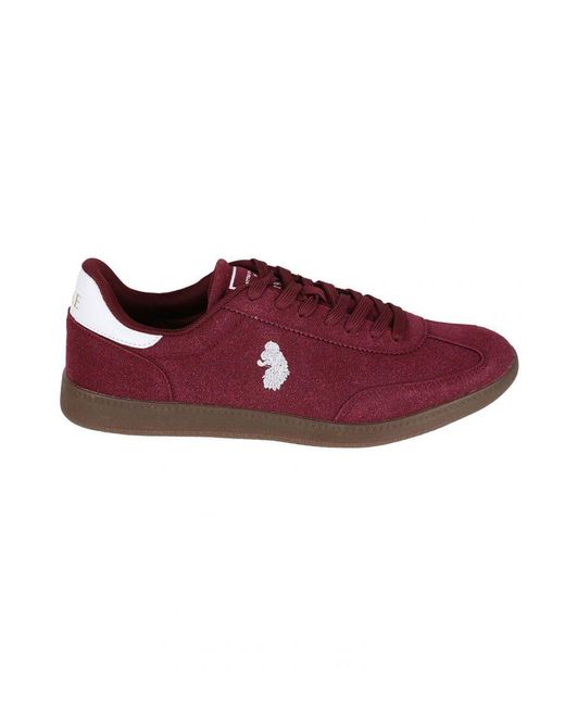 Luke 1977 Red Berg Suede Trainers for men