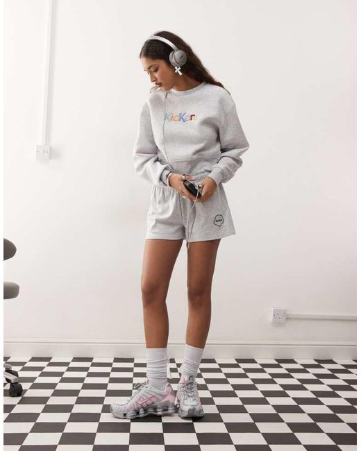 Kickers Brown Crop Sweatshirt