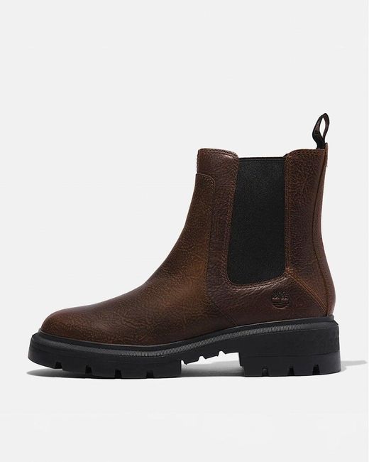 Timberland Black Cortina Valley Mid Chelsea Boots