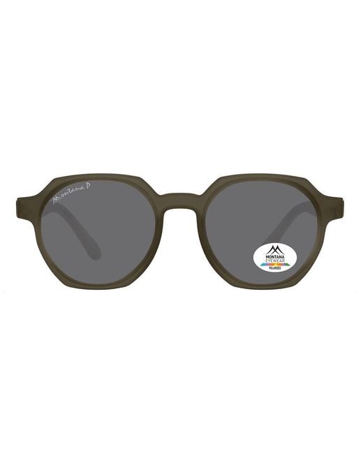 Montana Gray Round Matte Polarized Mp62