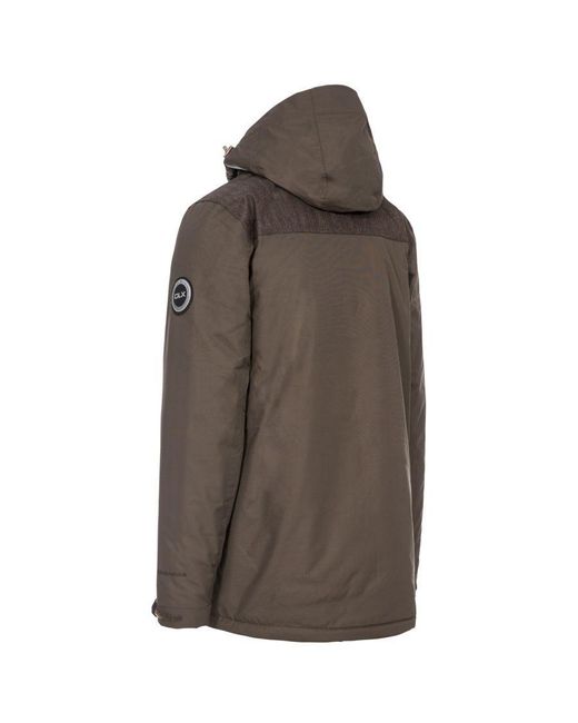 Trespass Brown Rockwell Waterproof Jacket for men