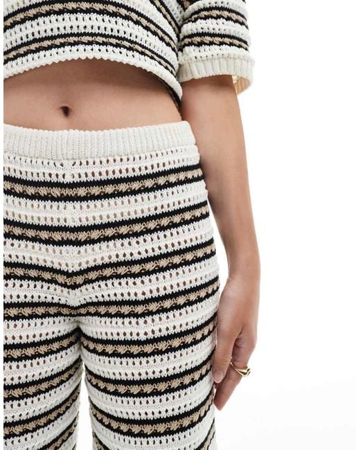 ASOS White Knitted Trouser Co Ord