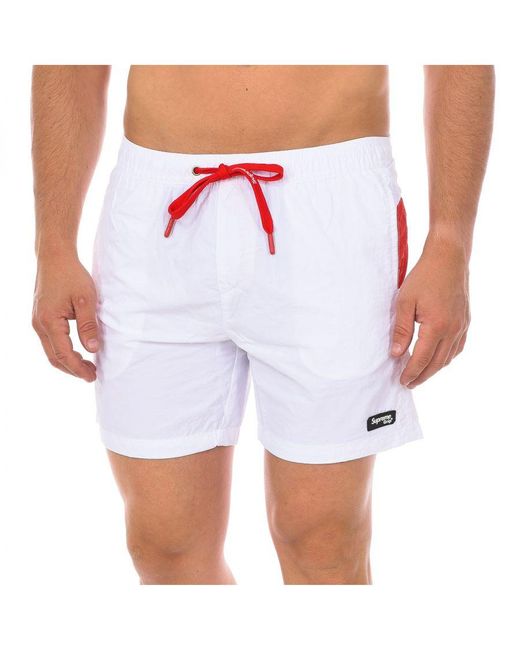 Supreme Boxer-badpak Met Caicos-print in het White voor heren