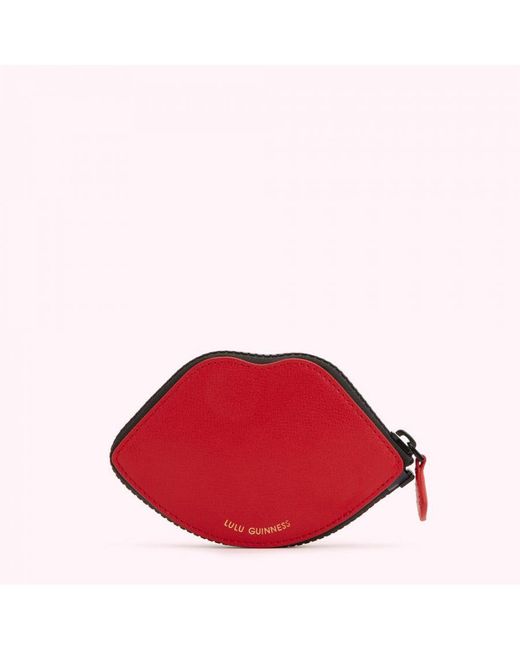 Lulu Red I Love Lulu Lip Foldaway Shopper Bag