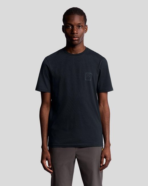 Lyle & Scott Black Sports Tonal Logo T-Shirt for men
