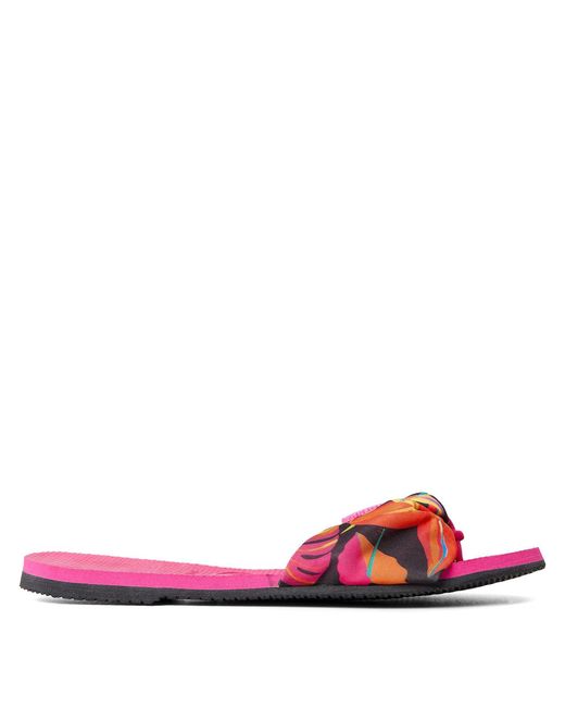Havaianas Red Hav. You Saint Tropez Print Bl Flip Flops