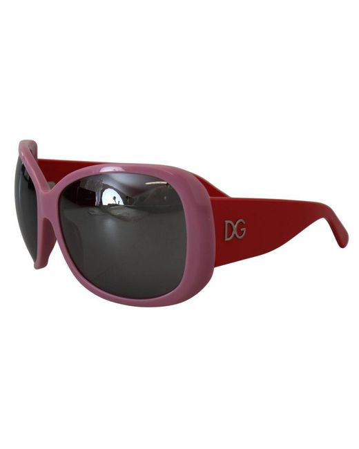 Dolce & Gabbana Brown Gorgeous Oversized Plastic Frame Sunglasses