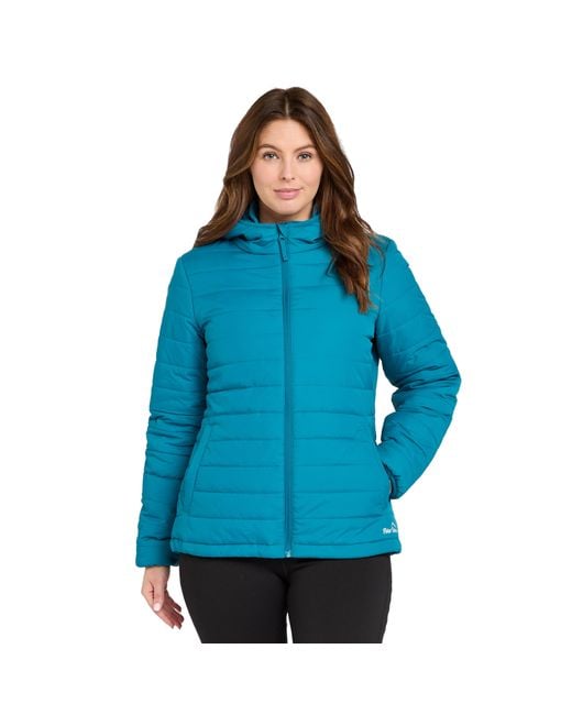 Peter Storm Blue Blisco Ii Insulated & Water Repellent Puffer Jacket With Hood