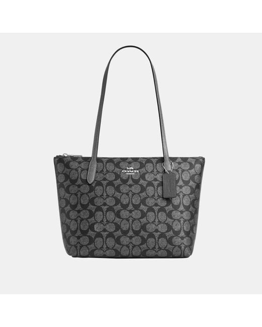 COACH White Fiona Zip Tote