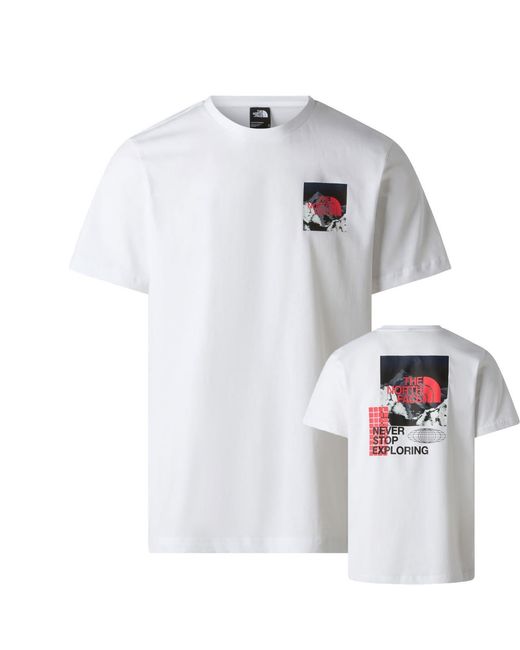 The North Face White Energy Graphic T-Shirt Cotton for men