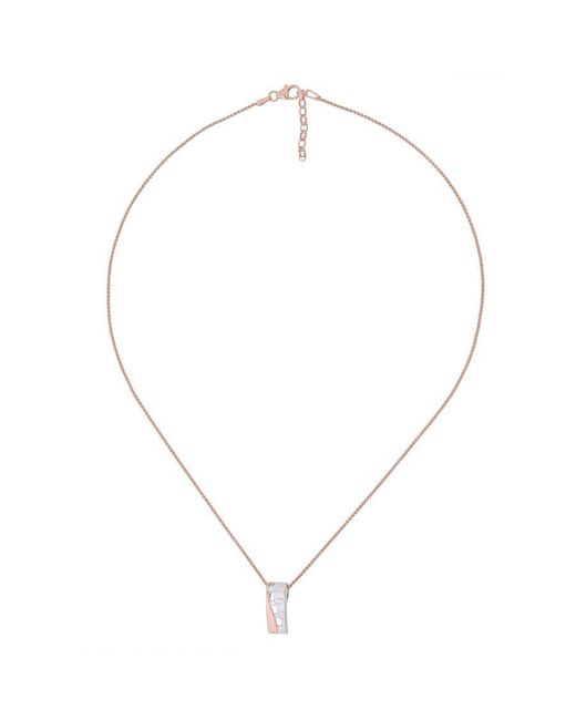 Orphelia Metallic 'Lova' 925 Sterling Chain With Pendant