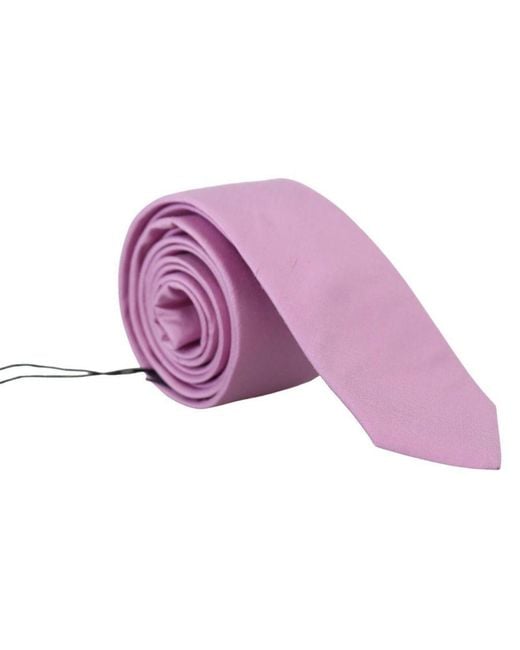 Daniele Alessandrini Purple Stunning Silk Necktie Accessory for men