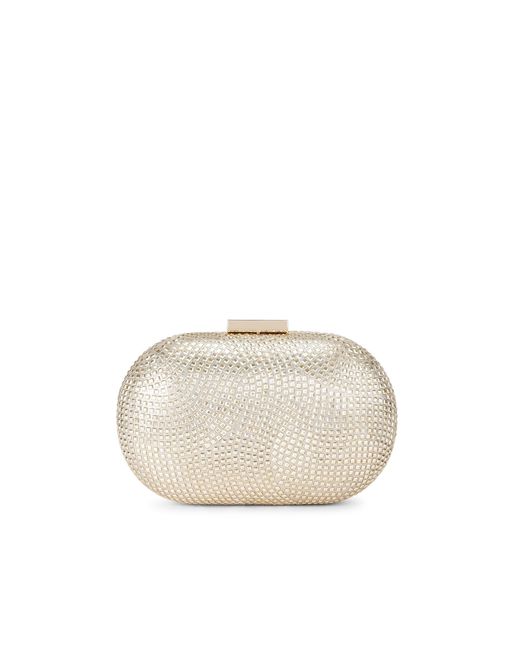 Carvela Kurt Geiger Natural Pietra Hard Clutch Bag