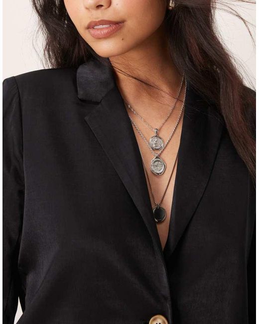 Vila Black Oversized Button Front Blazer Co-Ord