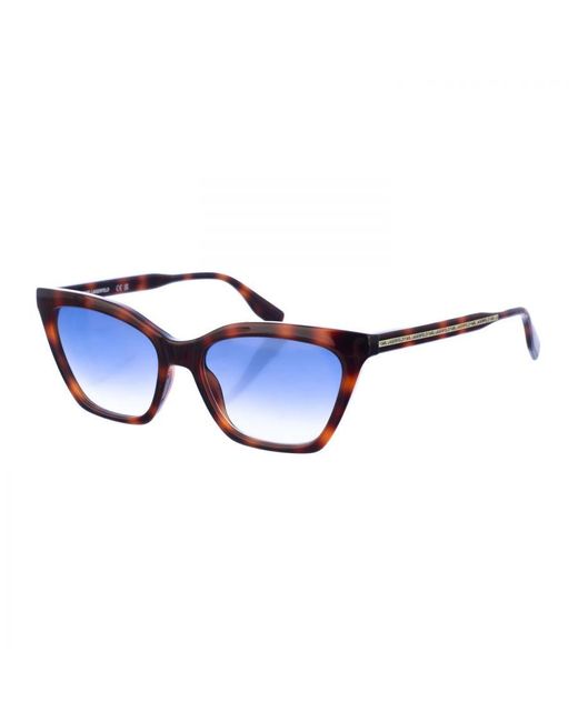 Karl Lagerfeld Blue Butterfly-Shaped Acetate Sunglasses Kl6061S