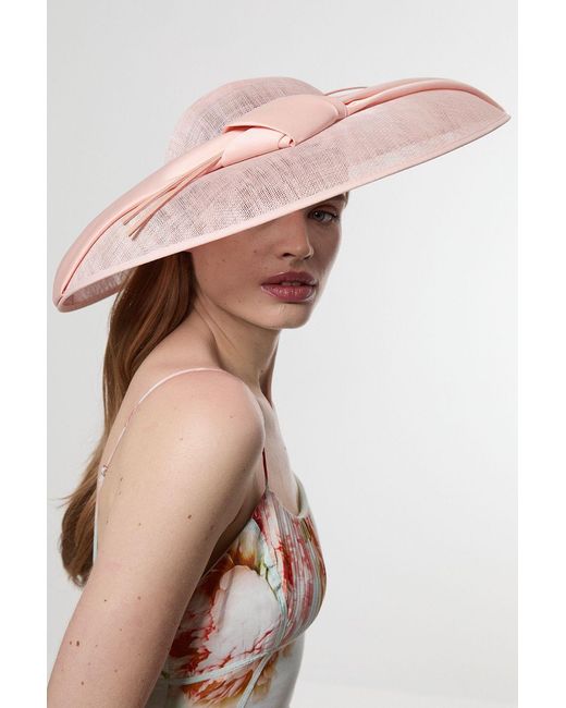 Karen Millen Pink Quill Detailed Asymmetrical Fascinator