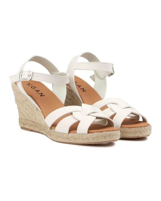 V.Gan Metallic Vegan Rhubarb Espadrille Sandals