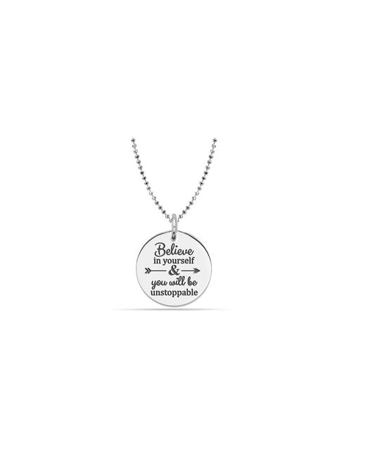 Bibei White Necklace “Believe