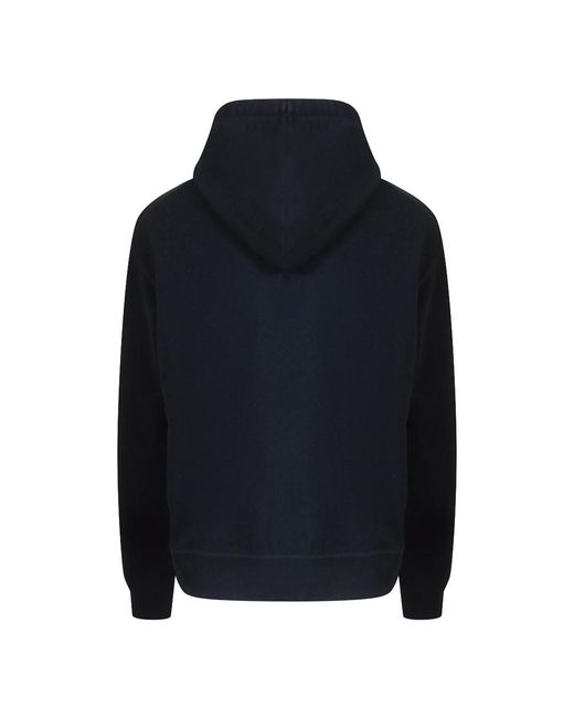 DSquared² Blue Stencil Graffiti Logo Hoodie Cotton
