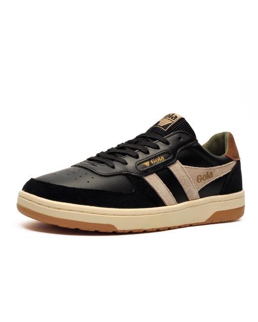 Gola Black Classics Hawk Leather Trainers for men