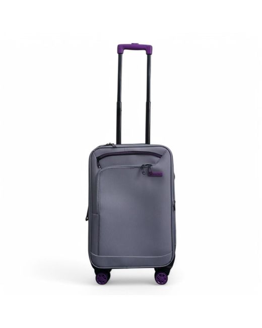 Infinity Leather Blue Weichschalen-Kabinenkoffer 59 X 37 X 23 Cm, Gepäck, Passend Für Easyjet, Ryanair