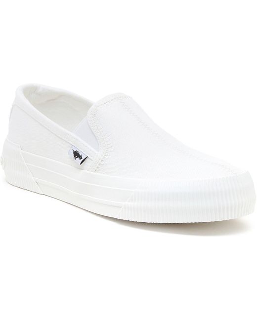 Rocket Dog White Cheeryful 12A Canvas Trainers