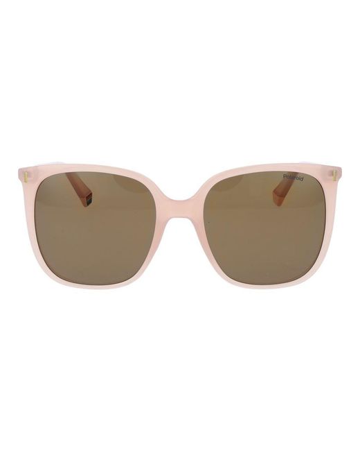 Polaroid White Multicolor Plastic Sunglasses