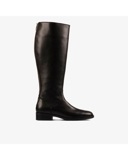Clarks Black Pure Ride Leather Boots