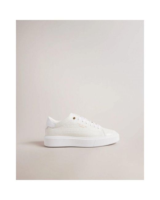 Ted Baker White Artimi Trainers