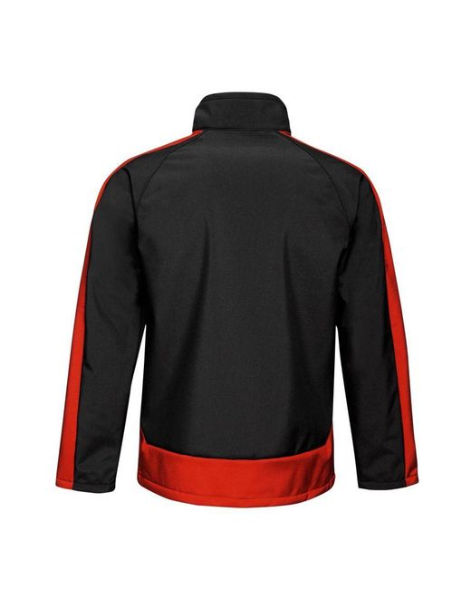 Regatta Black Contrast 3 Layer Softshell Full Zip Jacket for men
