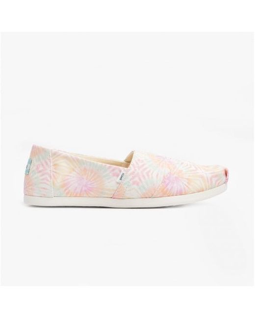 TOMS Pink Alpargata Ladies Canvas Espadrille Swirl