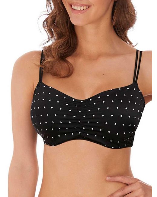 Freya Black Jewel Cove Bralette Bikini Top